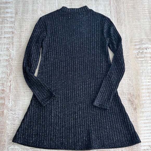 Urban Outfitters Sweater‎ Mini Dress Medium Womens Black Glitter Mock Neck Dress - Picture 10 of 10